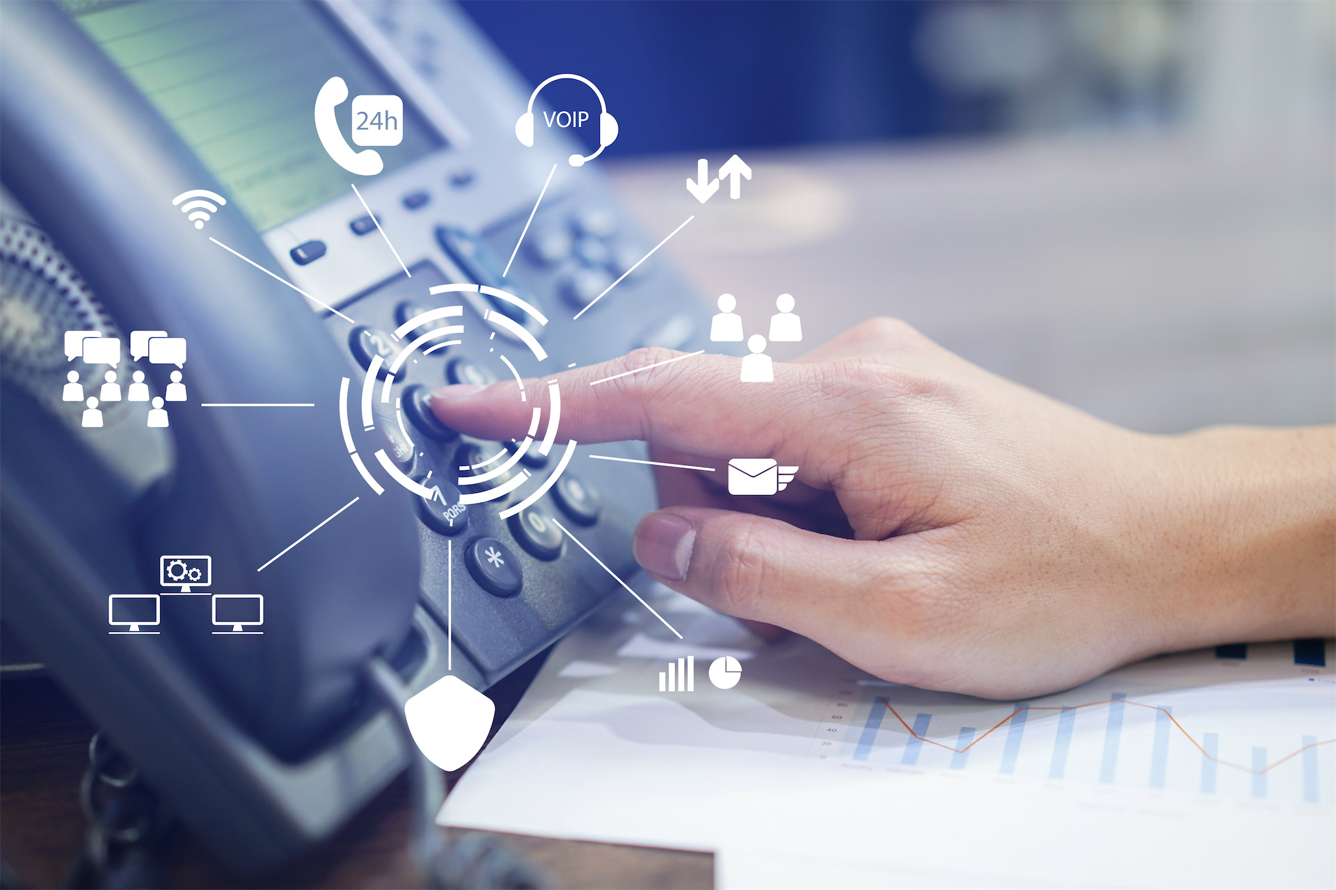 Modern business using cloud phone systems